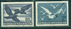 Австрия, 1950, Птицы, 2 марки